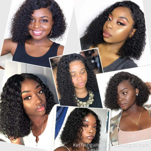 Uniky 13*6 HD Lace Human Hair Wig Vendors Kinky Curly Unprocessed Cheap Brazilian Virgin Hair Cuticle Aligned Hair HD Lace Front